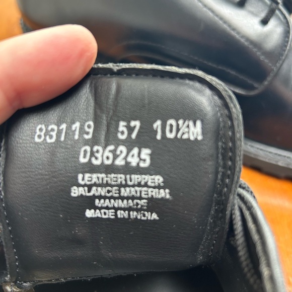 Nunn Bush Black Leather Oxfords- size 10 1/2 M - worn once or twice - Picture 5 of 14